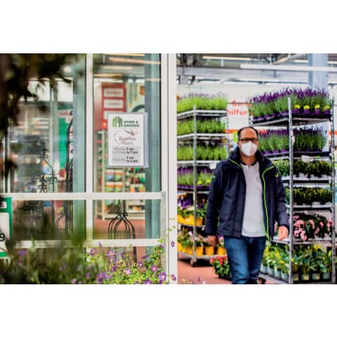 Busta impermeabile A4 adesiva Durable 247x325x0,6 mm trasparente - conf. 5 pz - 5016-19